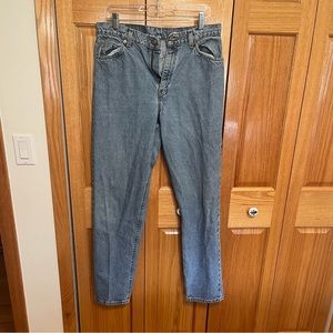 90’s vintage Levi’s jeans. Size 12L Light wash. Straight leg loose fit. …
